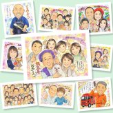 喜寿のプレゼントに、家族の幸せな瞬間を似顔絵に残しませんか。相談しながら作れる、あたたかな似顔絵ギフトです。 贈り物 似顔絵 喜寿 手描き ギフト 名入れ プレゼント 喜寿 古希 記念 長寿 大人数 祖父母 おばあちゃん おじいちゃん 下書き確認 名入れ 修正無料 親孝行 喜ばれる かわいい サプライズ 一生もの 喜寿 長寿祝い 77歳 初任給 闘病中の方への励まし 結婚祝い 感激 メモリアル