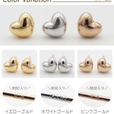 ピアス レディース ゴールド 18k ハート つけっぱなし 5mm 大きい かわいい おしゃれ 18金 地金 ゴールド 大人 彼女 プレゼント 50代 40代 30代 20代