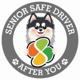 カーサイン 高齢者マーク SENIOR SAFE DRIVER ポンスキー ステッカー シール 直径13cm 肉球 日本製 車