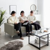ソファ 座椅子 ー 3人掛け 三人掛け ロー フロア リビング コンセント付き USBポート 大人っぽい かっこいい 大きめ 広め 広々 ワイド 寝れる 弾力 高級 高見え 上質
