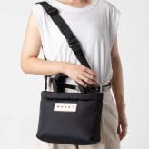 マルニ MARNI PUFF E/W TOTE BAG パフ トートバッグ BMMP0131U2 P8068 ショルダーバッグ メンズ レディース バッグ ブラック