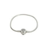 パンドラ PANDORA Moments Sparkling Crown O Snake Chain Braceletアクセサリーブレスレット 599046c01-18 レディースシルバー