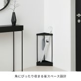 「ASPESH」 アスペシュ アンブレラスタンド （コーナー） 2個セット IF-N0045-2P 幅33 高さ58 アイアン 傘立て かさたて スタンド 玄関 モダン おしゃれ 北欧 シンプル スリム 完成品