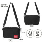 マンハッタンポーテージ ショルダーバッグ Manhattan Portage ジョガーバッグ メンズ レディース 斜め掛け 撥水 コーデュラ A5 軽量 横型 おしゃれ シンプル 黒 ブラック ショルダーバック ミニショルダー 斜めがけ バッグインバッグ カジュアル 大人 ブランド MP1404L