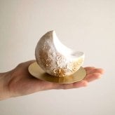 moon ship stone《夢の旅へ誘う 月船のアロマストーンオブジェ》火を使わない香るインテリア