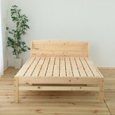 ベッド 寝具 すのこ 日本製 天然 ひのき 繊細すのこ 宮付きタイプ 組立式 シングル セミダブル ダブル S SD D 国産 高さ調整 コンセント 防ダニ 抗菌 防虫 防カビ 効果 湿気 シンプル 布団 リラックス効果 フレーム マットレス付き