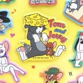 トムとジェリー マシュマロシール ポップフレンズ 文具 トムジェリ