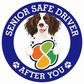 カーサイン 高齢者マーク SENIOR SAFE DRIVER スモールミュンスターレンダー ステッカー シール 直径13cm 肉球 日本製 車