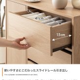 食器棚 キッチン収納 キャビネット 幅56.3cm 薄型 収納棚 皿入れ 収納家具 おしゃれ かわいい シャビー シンプル 北欧風 可動棚 高さ調整 キャスター付き 移動簡単 キッチン リビング サイド収納 ホワイト グレー 省スペース 木製：