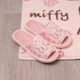 ミッフィー miffy スリッパ ラインフラワー ピンク キッチン
