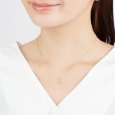 【無料ラッピング】  ヨンドシー 4℃ EAU DOUCE4℃【6月誕生石】K18 イエローゴールド ネックレス ダイヤモンド ムーンストーン レディース ブランド 正規品 新品 ギフト プレゼント 人気 おすすめ 誕生日 記念日 クリスマス 送料無料
