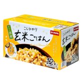 こしひかり玄米ごはん 1.92kg(160g×12食) おくさま印 幸南食糧 国産こしひかり100% 電子レンジ 500Wで1分30秒 #75323 秋の新米・備蓄に最適 こしひかり 玄米ご飯 パックご飯 非常食 備蓄用にも