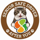 カーサイン 高齢者マーク SENIOR SAFE DRIVER キンカロー ステッカー シール 直径13cm 肉球 日本製 車