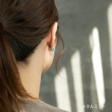 ピアス チタン フープ ハーフ 小さめ 純チタン 幅3mm×直径10mm 全8色 アレルギー対応 医療用 日本製 おすすめ メンズ レディース 片耳 1個 かわいい カラフル