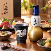 退職 異動 名入れ ギフト SXX 酒セット 日本酒 八海山 純米大吟醸 ひょうたん瓶 180ml & 美濃焼 和みゴブレット ビスマルク コサージュ付 ギフトBOX入り / プレゼント ギフト 退職 記念 誕生日 還暦 古希 喜寿 傘寿 米寿 緑寿 早寿 長寿 祝い
