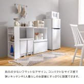 食器棚 キッチン収納 伸縮キッチンカウンター コンセント付き カウンター すき間収納 スライド棚 炊飯器ラック レンジ台 トースターラック 収納 家電収納 扉付き棚 引出し 木目調 稼働棚 ストック キッチン 寝室 リビング 北欧 ：