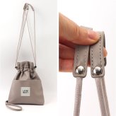 LRM ショルダーバッグ KTO-1219 通販 巾着バッグ ショルダーバック 巾着ショルダーバッグ 斜めがけバッグ ポシェット 斜め掛けバッグ レディース 軽量 軽い おしゃれ 大人 かわいい きれいめ フェイクレザー 合成皮革 シンプル レディースバッグ