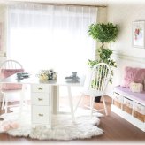 ラック プリンセス カウンター キャビネット 38cm ロココ かわいい 姫系 収納 チェスト 引き出し アンティーク 調 ヨーロピアン フレンチスタイル 白家具 リボン ラタン カゴ付き 一人暮らし 新生活