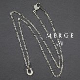 マージ ステンレス ネックレス チェーン メンズ 父の日 馬蹄 ホースシュー ダイヤモンド チェーンネックレス シルバー 大人 シンプル かっこいい おしゃれ プレゼント 男性 誕生日 結婚祝い 結婚記念日 夫 旦那 父 父親 ギフト ランキング お祝い