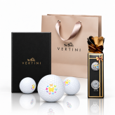 【記念品】VERTINI プレミアムゴルフマーカー (BUTTERFLY)・ゴルフボールセット (3球or6球入) ギフト プレゼント