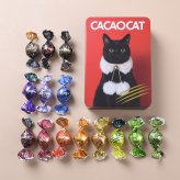 CACAOCAT カカオキャット ミックス缶 14個入り RED NR-03857 ボンボンショコラプレミアムチョコレート/アソート/ギフト プレゼント/北海道/クリスマス/バレンタイン/かわいい猫チョコ/ねこ/DADACA/