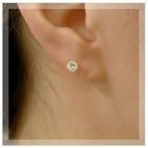 ロイヤルブルームーン ピアス 4.0mm K18ピンクゴールド K18イエローゴールド 