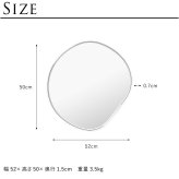 ferm LIVING ファームリビング 壁掛けミラー Pond Mirror ポンドミラー S 壁掛け鏡 北欧インテリア 家具 おしゃれ ミラー ウォールミラー 北欧ブランド 人気 おすすめ