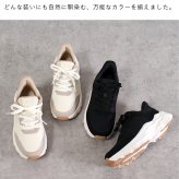 スニーカー レディース きれいめ 厚底 かわいい スリッポン 靴 ハンズフリー 手を使わずに履ける 軽量 ローカット Parade パレード 楽すぽっ 51702 黒 ブラック ベージュ