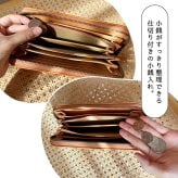 財布 レディース 長財布 ブランド ロング ウォレット 革 本革 ラウンド 30代 40代 50代 シンプル カウレザー ズッケロフィラート 女 プレゼント  子供 孫 母の日 ナチュラル レザー 革製品 箱 ロングウォレット 長い 大容量 多収納 入学祝 卒業祝い コイン 小銭入れ
