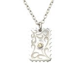 唐草模様ネックレス シルバー925 【刻印無料】 唐草 唐草模様 アラベスク ネックレス ペンダント 選べる 天然石 誕生石 シルバーアクセサリー レディース ユニセックス クリスマス 誕生日 プレゼント ハンドメイド 彫金 ジュエリーボックス Grand Galleria グランドガレリア