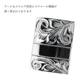 ハワイアンジュエリー カフリンクス カフスボタン スーツ シャツ Yシャツ スクエア 刻印 無料 誕生石入れ可 シルバー925 ロジウムコーティング 結婚式 結婚 BY THE SEA バイザシー 彼氏 夫 男性 メンズ 誕生日 プレゼント ハロウィン 【品番：SCB2202】