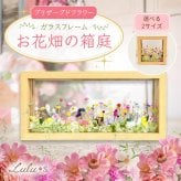 プリザーブドフラワー フラワーフレーム お花畑の箱庭 【選べる2サイズ】 正方形 長方形 プリザーブドフラワー ドライフラワー 両面ガラス フレーム ギフト プレゼント 贈り物 誕生日 母の日 敬老の日 記念日 新築祝い 結婚祝い 開店祝い 退職祝い 還暦祝い インテリア アレンジメント おしゃれ 置き物 女性 花