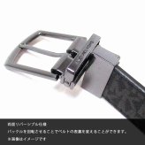 MICHAEL KORS マイケルコース アウトレット MK シグネチャー リバーシブル メンズ ベルト 36S1LBLY1B BROBLK