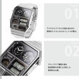 シチズン アナデジテンプ CITIZEN ANA-DIGI TEMP 復刻モデル 腕時計 メンズ レディース シルバー JG2101-78E