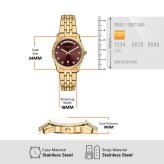 フォッシル FOSSIL 腕時計 レディース SCARLETTE デイデイト アナログ ゴールドトーン ステンレススチールウォッチ ES5514【2026 新作】