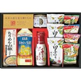 味香門和膳 九州版 [26-7164-077] MKD-30KA フンドーキン しょうゆ 混ぜごはんの素 アマノフーズ フリーズドライ みそ汁 白子のり キャノーラ油 詰め合わせ セット 常温 保存食 お返し 内祝い 快気祝い ギフト