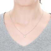 ダイヤモンド ネックレス 一粒 プラチナ Pt900 0.5ct 6本爪 Hカラー SI2クラス Goodカット 鑑定書付き ペンダント レディース シンプル アクセサリー 記念日 誕生日 ギフト