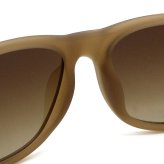 レイバン Ray-Ban サングラス ジャスティン ローブリッジフィット UVカット アイウェア ウェリントン スクエア 0RB4165F 681413 55 メンズ レディース ユニセックス ラバーベージュ+グラデーションブラウン 海外正規品