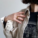 ステンレス ハートリング 2カラー 18KGP ゴールド gold レディース 女性 指輪 金属アレルギー対応