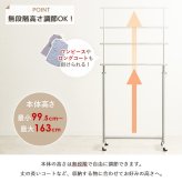 ラック ハンガー キャスター付き 伸縮 スリム おしゃれ 省スペース 幅80 シンプル 頑丈 耐荷重40kg 衣類ハンガー 洋服掛け 衣類収納 コートハンガー 大容量 コンパクト 一人暮らし 組立簡単 シングル ph-ba-sv 新生活
