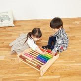 知育玩具 木製そろばん レインボーアバカス 10段のカラフルおもちゃ 3歳 木製 男の子 女の子