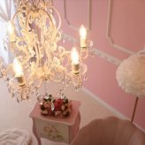 照明 ライト シャンデリア 6灯 LED電球付き アンティーク 茶 ブラウン おしゃれ 6畳 ダイニング リビング シーリング 姫系 オールドブリテン 6灯お手軽シャンデリア ロココ調 ヨーロピアン