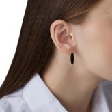 【無料ラッピング】  ヨンドシー 4℃ The Tidal K10イエローゴールド ピアス 片耳用 ブラックカルセドニー ブランド 正規品 新品 ギフト プレゼント 人気 おすすめ 誕生日 記念日 クリスマス 送料無料