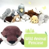  ベストエバージャパン ワイルドアニマル ペンケース トイプードル 定形外 送料無料 48103 プードル ぬいぐるみ 筆箱 ペンポーチ ポーチ 小物入れ
