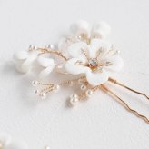Rora ヘアアクセサリー 通販 ヘアピン 2個セット 髪飾り子ども Uピンセット セレモニー 七五三髪飾り 結婚式お呼ばれ ピアノ発表 入学式卒業式 浴衣着物和装 キッズ女の子用 フォーマルヘア まとめ髪アレンジ パーティー お祭り