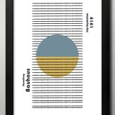 日本製 バウハウス BAUHAUS ミッドセンチュリー A3 サイズ ポスター アート おしゃれ 絵画 インテリア 北欧 イラスト マット紙 艶消し アートパネル 額 フレーム デザイン 壁掛け ギフト 新築祝い ディスプレイ  速達 送料無料