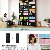収納家具 ラック 1cmピッチ 薄型 大容量 文庫本 幅60 本棚 リビング収納 木製 本収納 コミック CD DVD