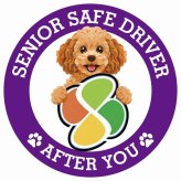 カーサイン 高齢者マーク SENIOR SAFE DRIVER キャバプー ステッカー シール 直径13cm 肉球 日本製 車