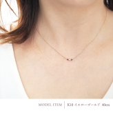 セミ オーダーメイド ネックレス 誕生石 2.0mm 3石 Ties K10 K18 10K 18K 10金 18金 プラチナ 女性 レディース 誕生日 記念日 プレゼント ギフト 誕生日プレゼント 10代 20代 30代 40代 妻 彼女 天然石 ダイヤ ダイヤモンド ルビー ゴールド ピンクゴールド ホワイトゴールド 選べる 小さい 小さめ アクセサリー アレルギー対応 金属アレルギー
