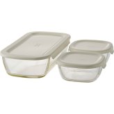 ＨＡＲＩＯ ハリオ スタッキング耐熱ガラスコンテナＳ３個セット [26-0299-066] ＫＳＴＬーＳー２５０８ーＯＷ プレミアムギフト 贈り物 お祝い 本体＝耐熱ガラス、蓋＝ポリプロピレン 日本製 内祝い 出産内祝い 結婚内祝い 快気祝い 新築祝い お返し